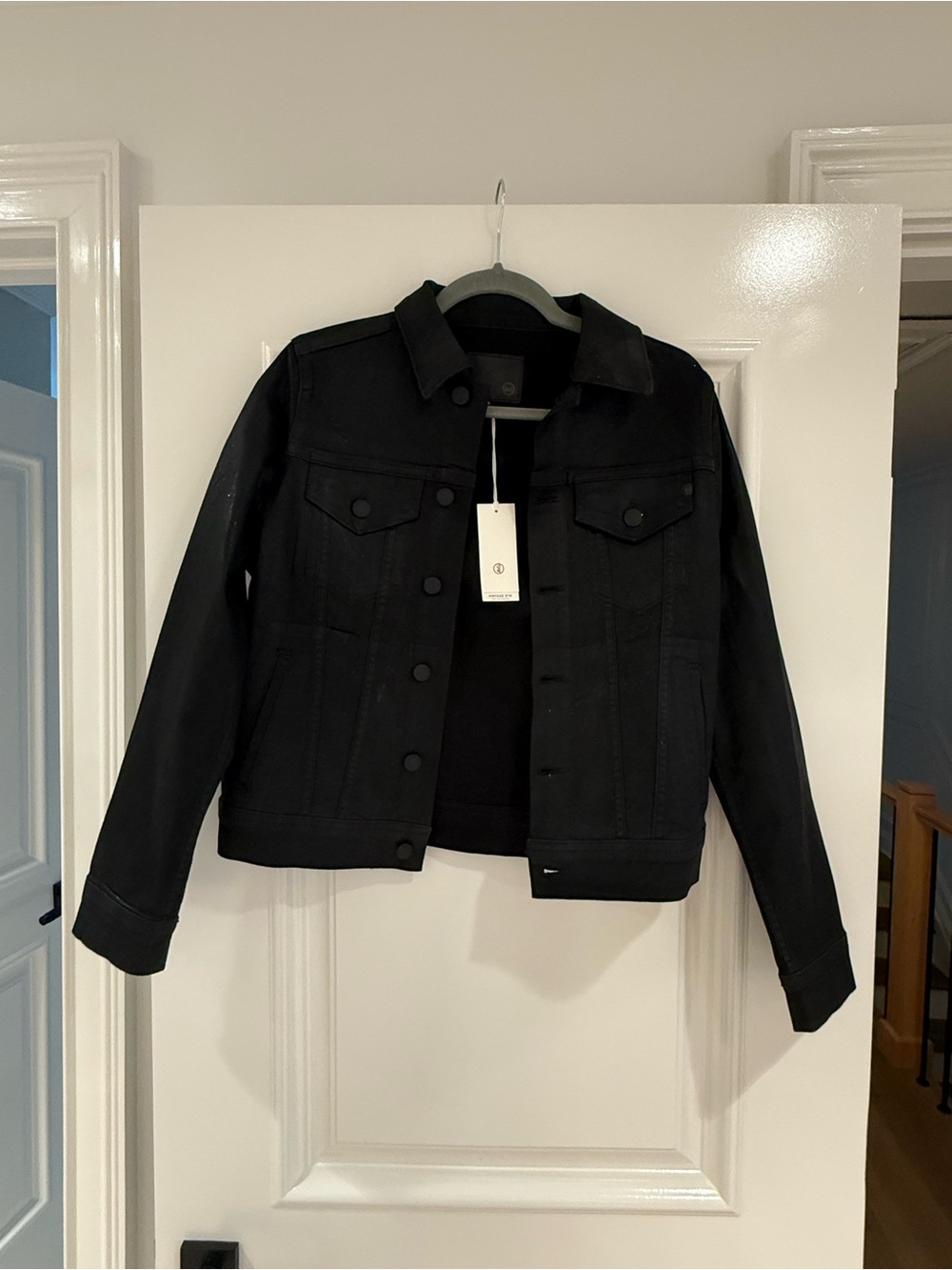 Ag Adriano Goldschmied Black Denim Jacket